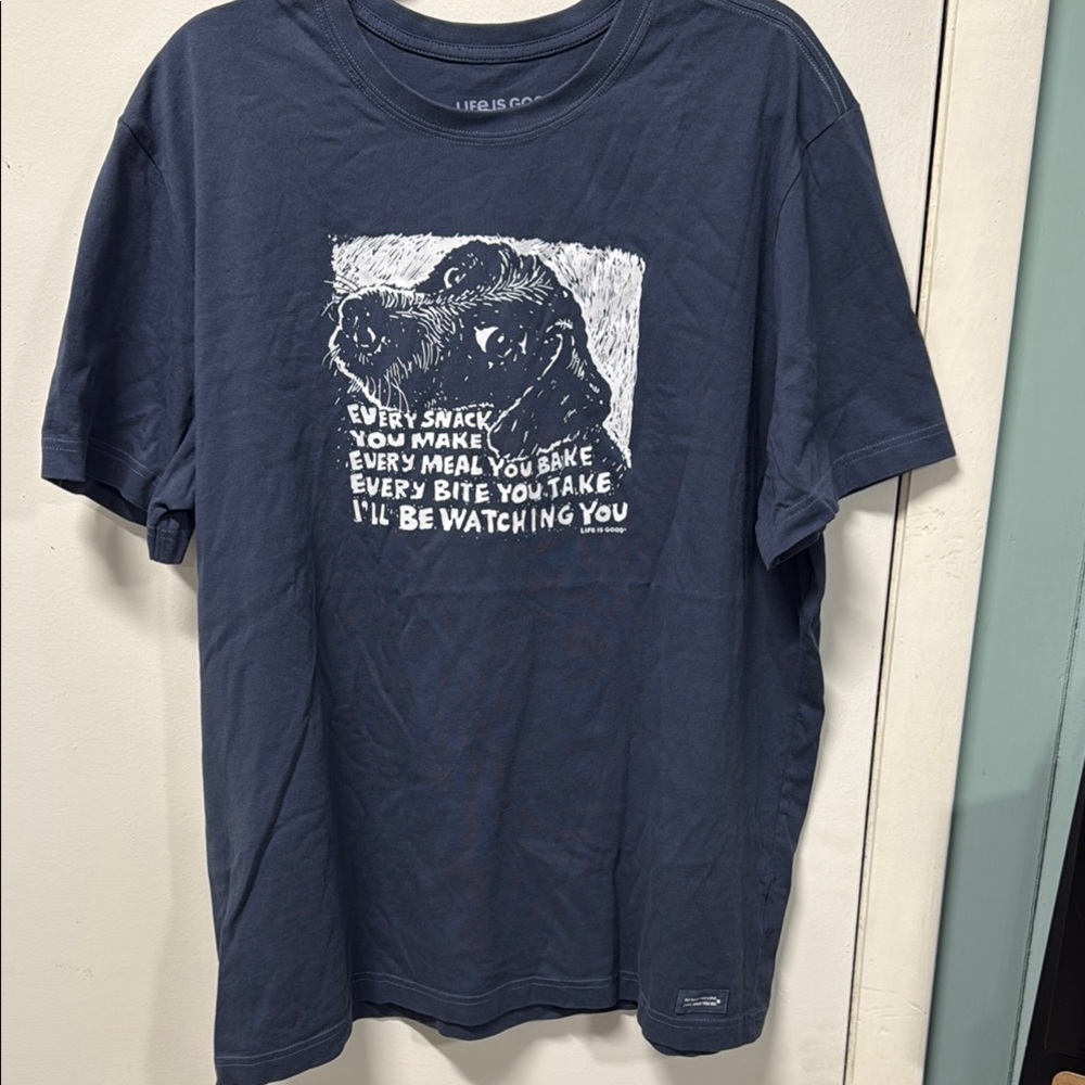 Life is Good Navy Blue Men's Crusher Shirt